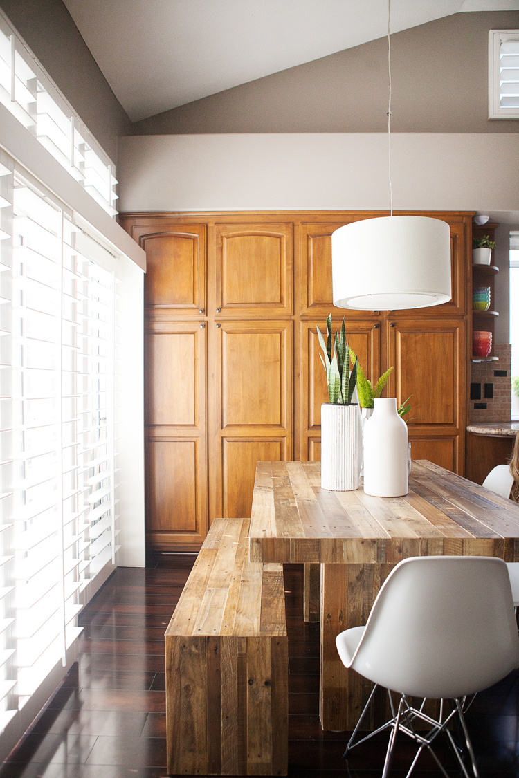 west elm emerson table and bench.