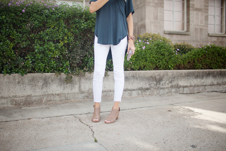 peep toe booties