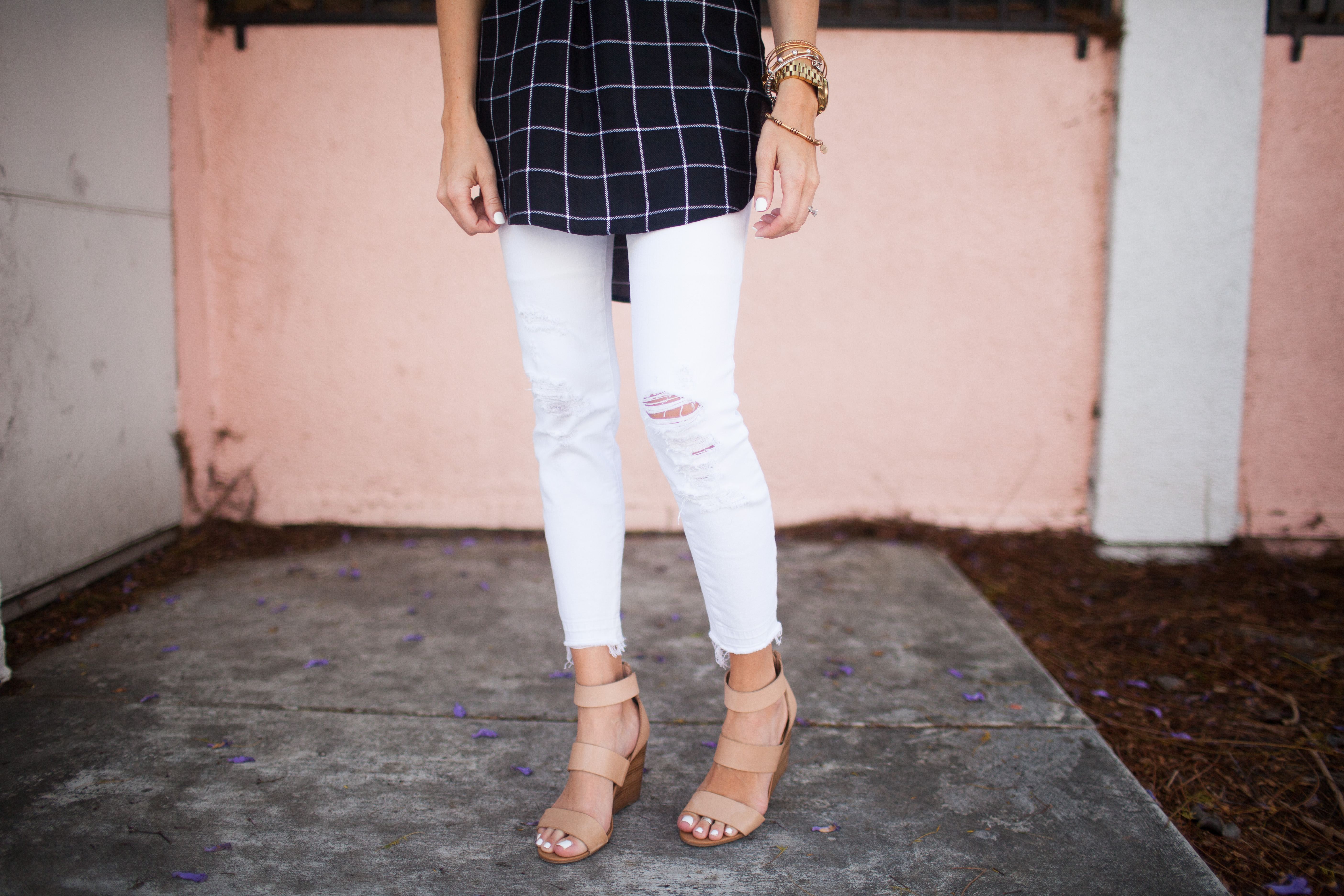 Kailee-wright-black-plaid-shirt-nordstrom
