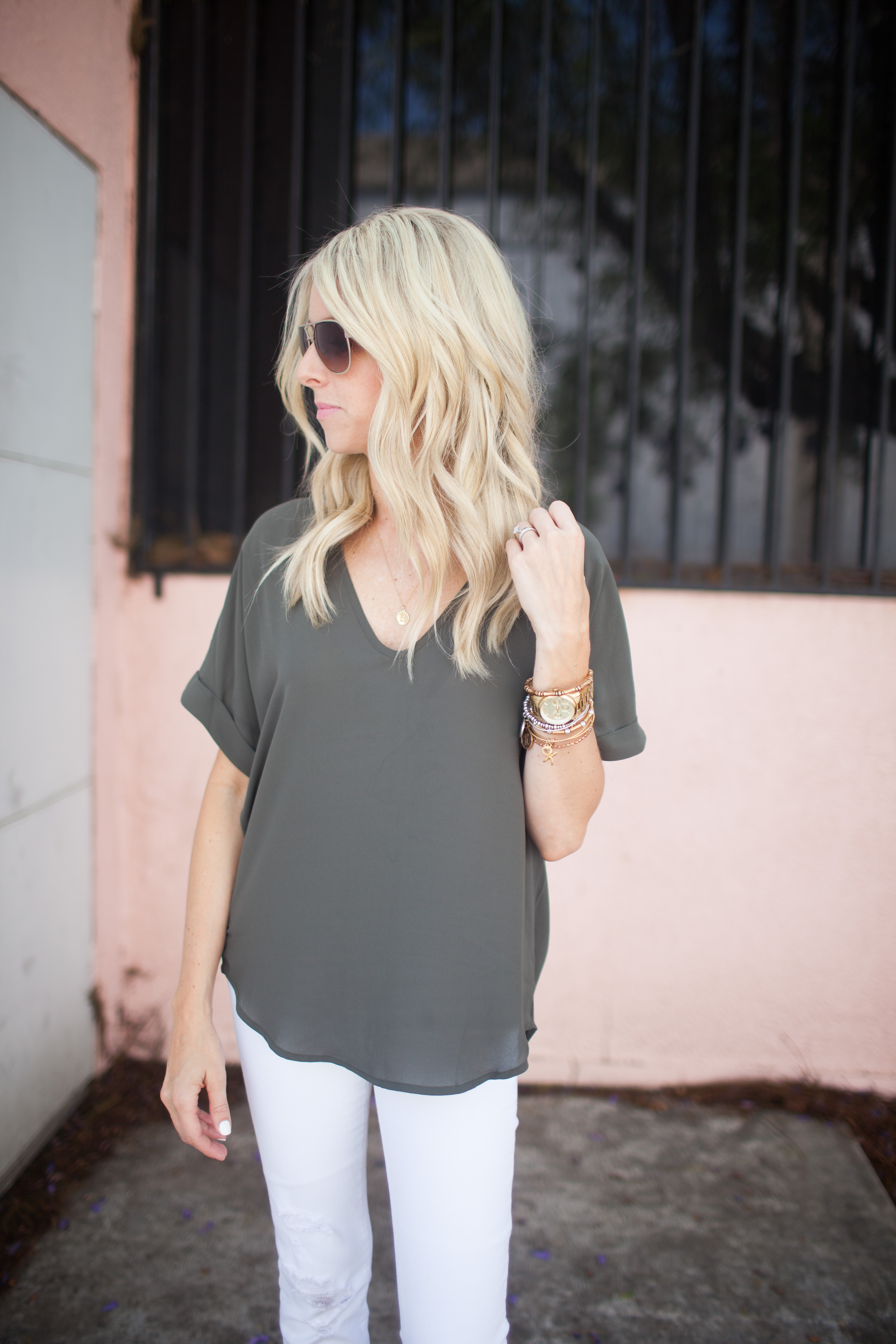 Kailee-wright-olive-shirt-nordstrom