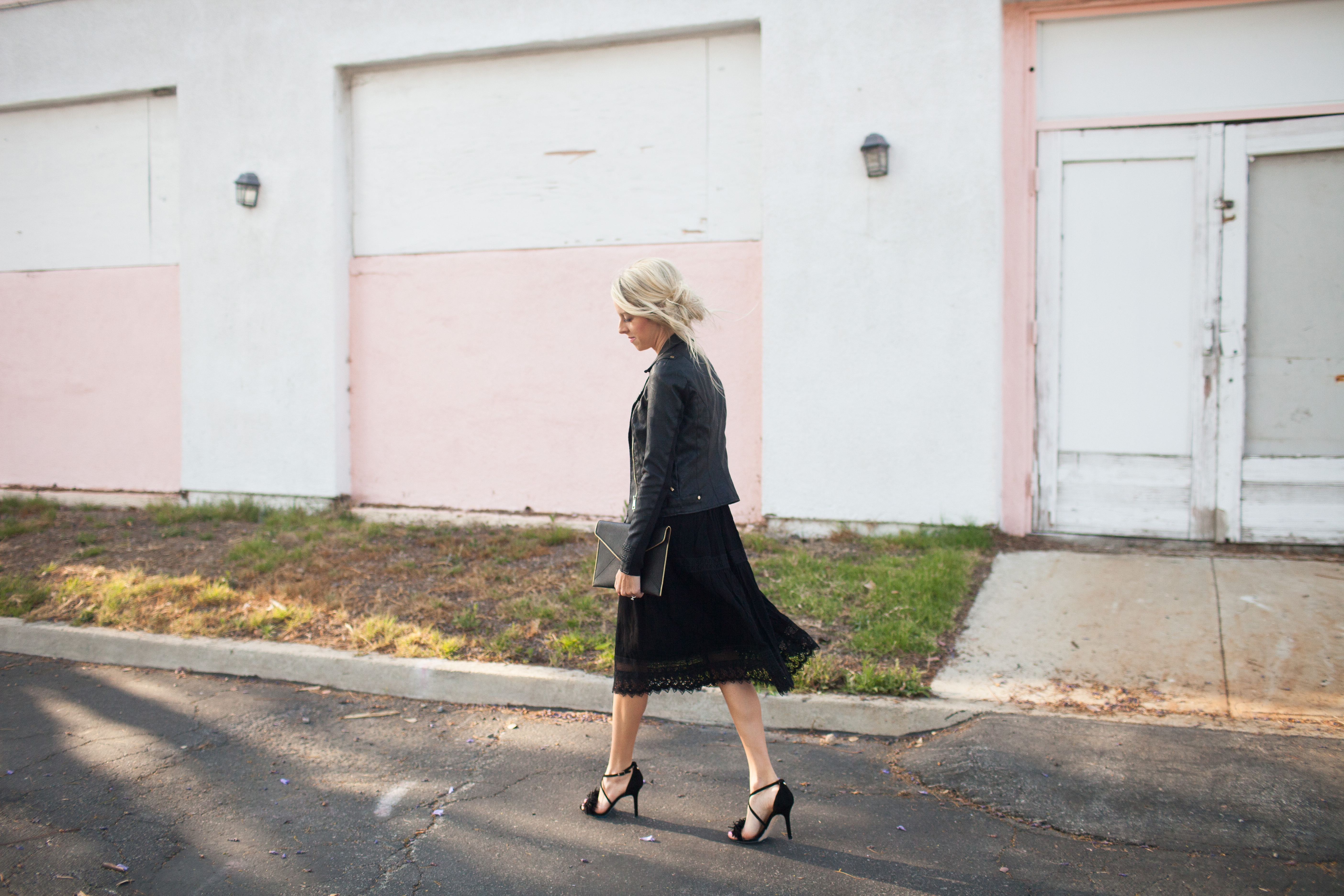 Kailee_Wright_Nordstrom_Black Dress_Fringe Heels-1