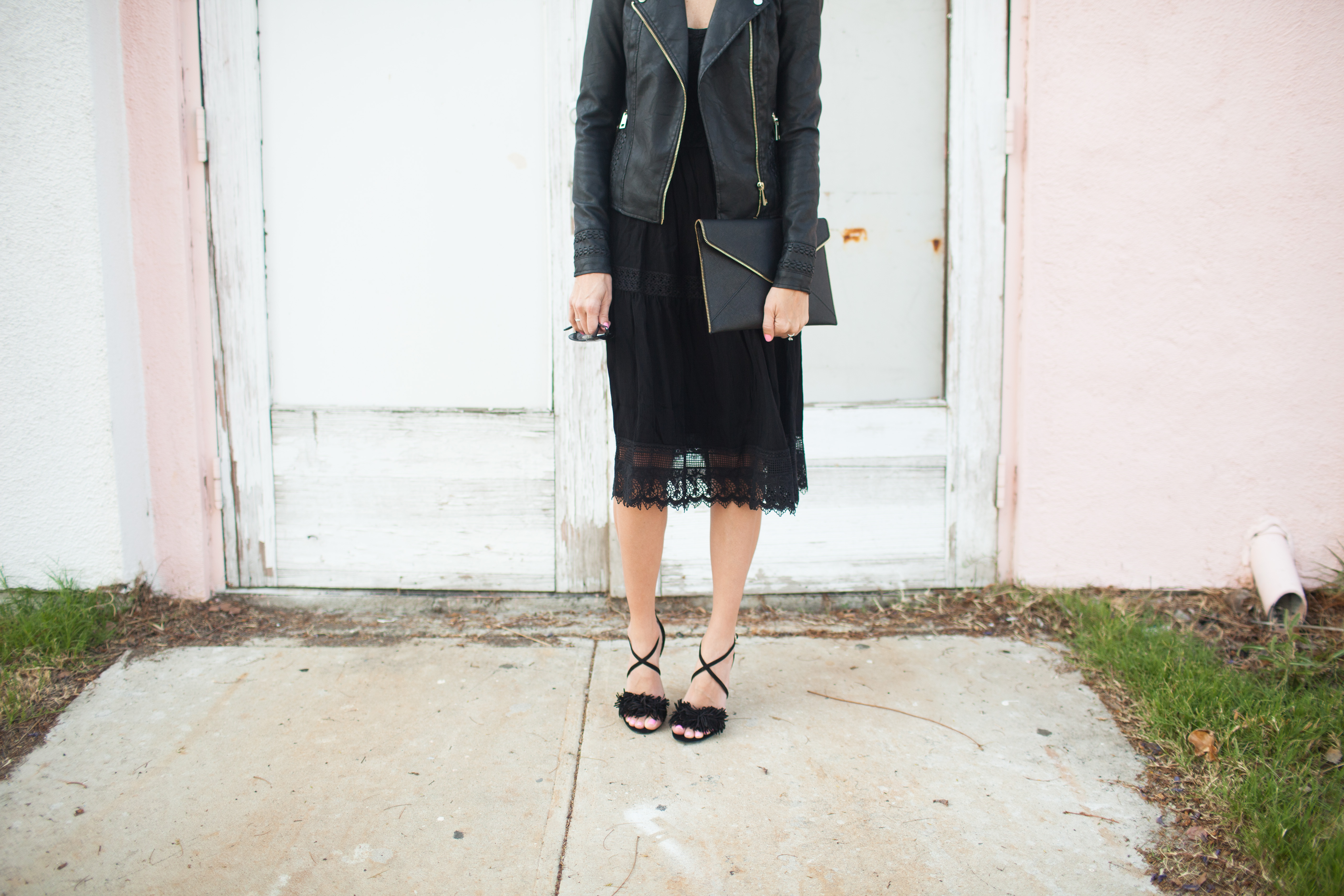 Kailee_Wright_Nordstrom_Black Dress_Fringe Heels-6