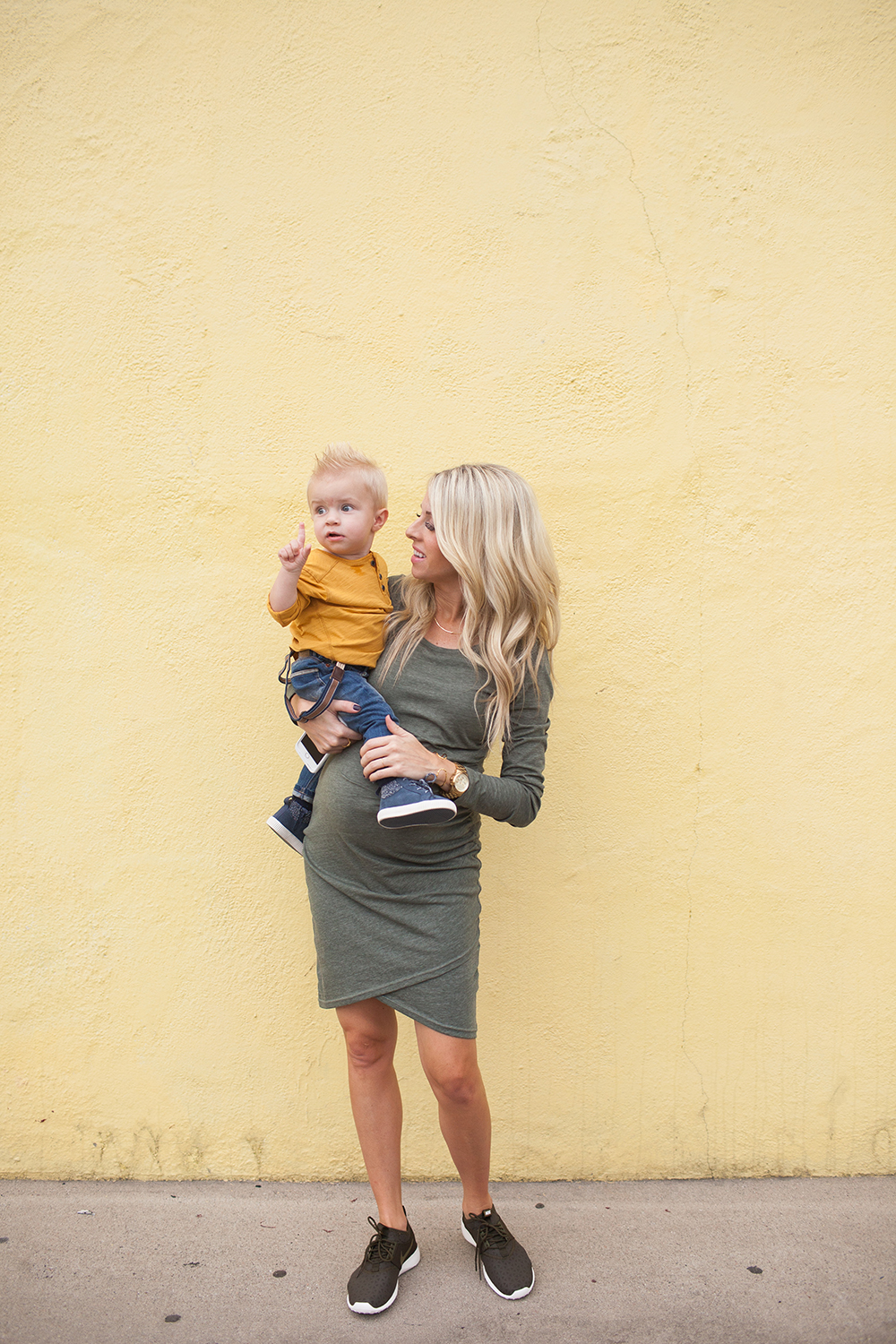 kailee-wright_olive-dress-nikes