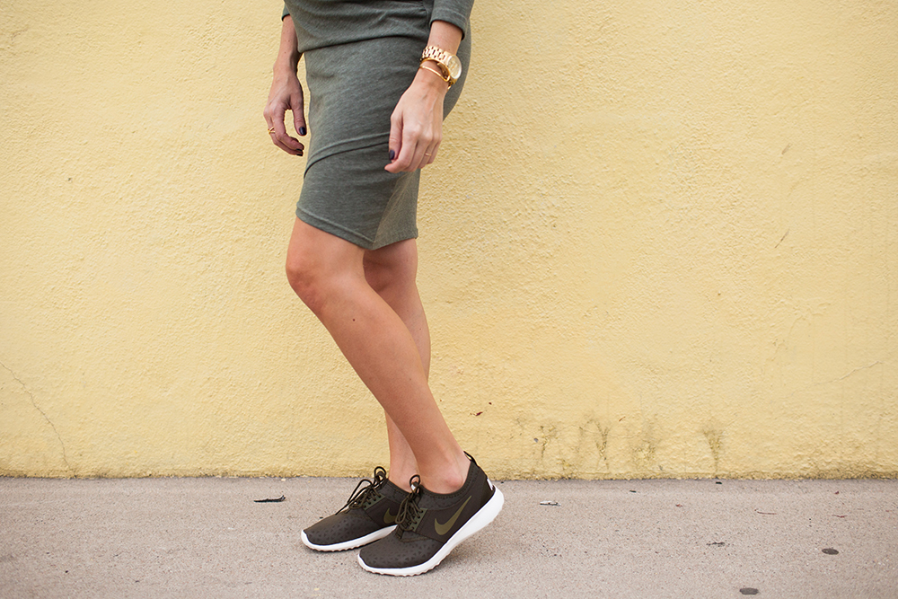 kailee-wright_olive-dress-nikes