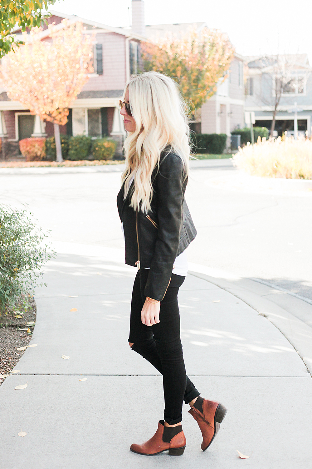 Kailee Wright-Black Leather Jacket