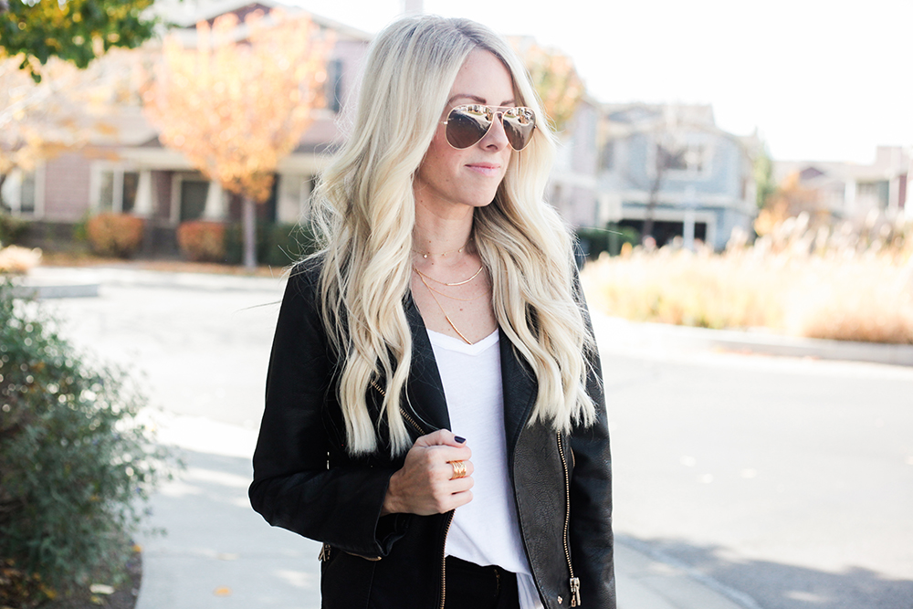 Kailee Wright-Black Leather Jacket