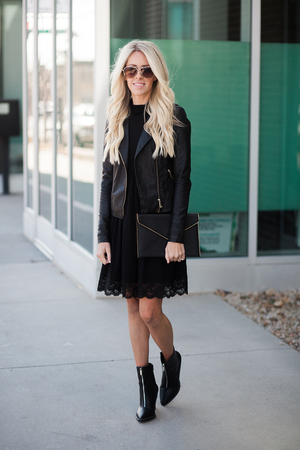 Kailee Wright-Holiday black dress