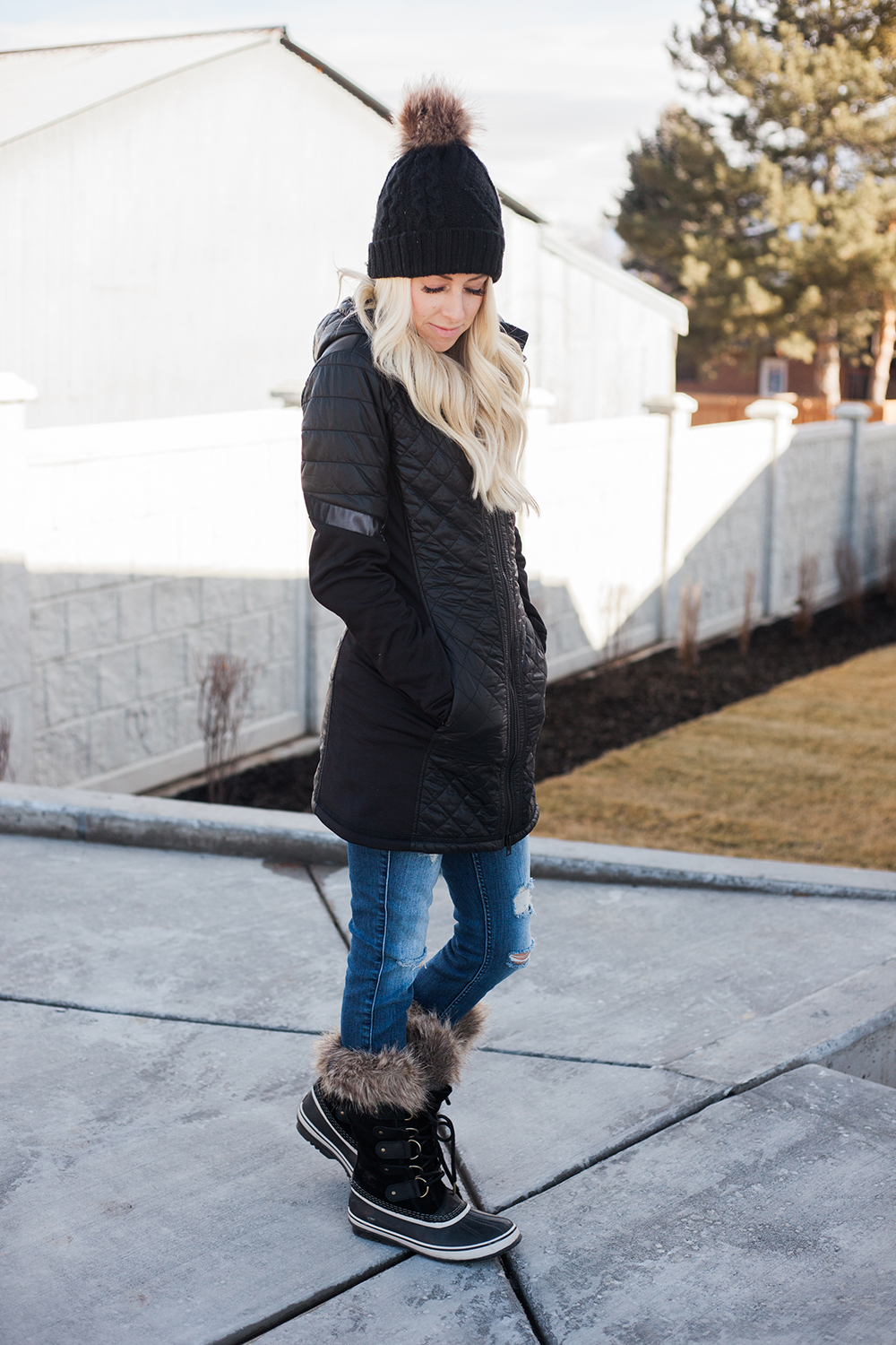 Kailee Wright-Athleta Black Coat