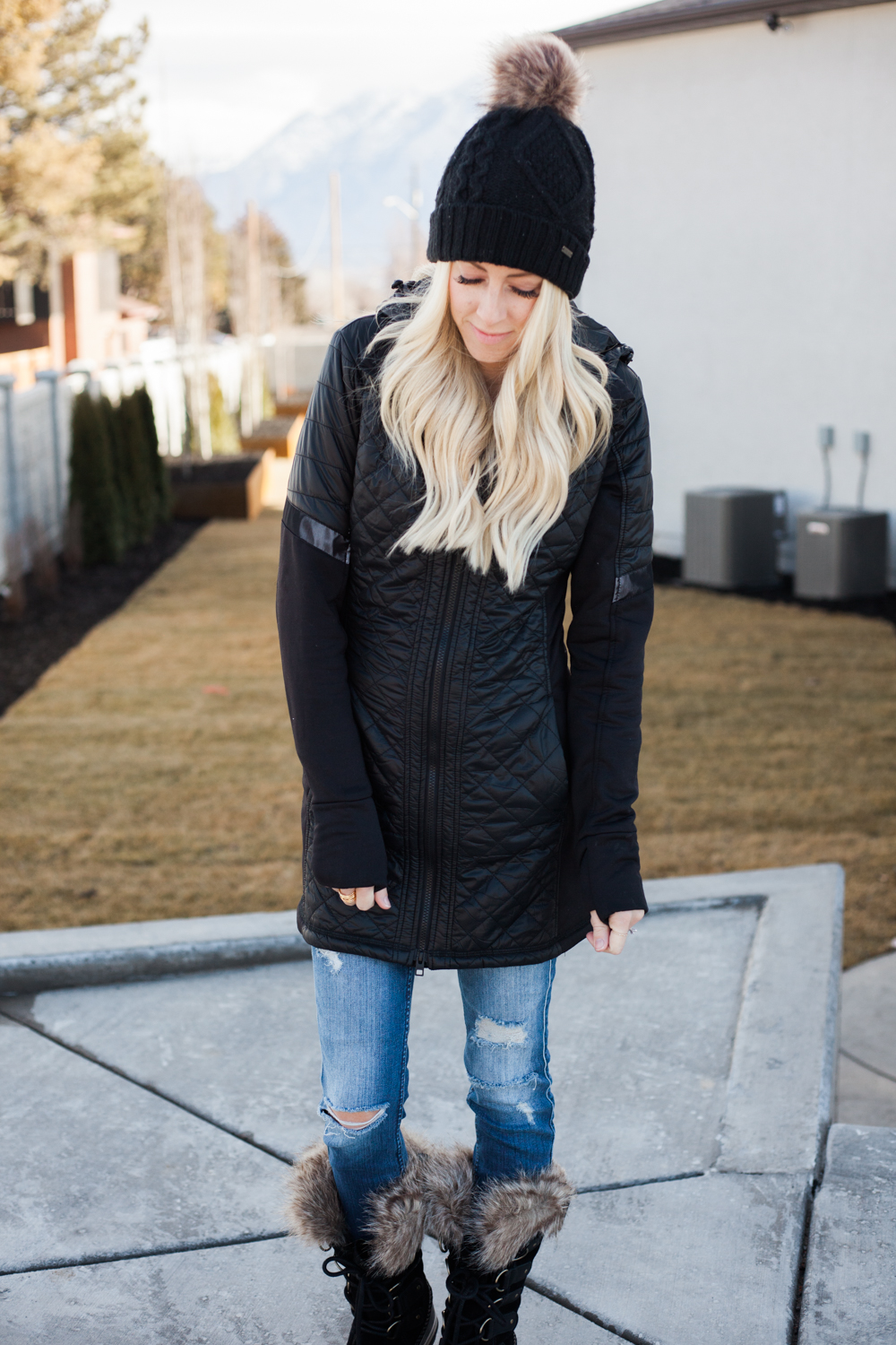 Kailee Wright-Athleta Black Coat