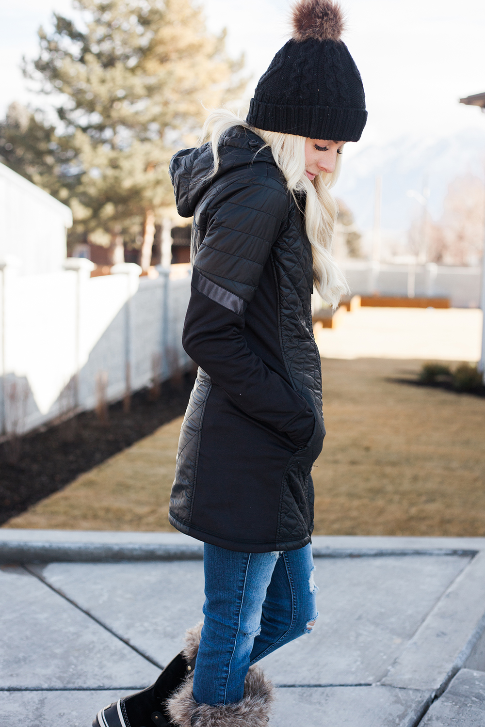 Kailee Wright-Athleta Black Coat