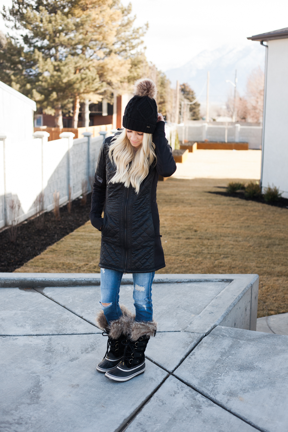 Kailee Wright-Athleta Black Coat