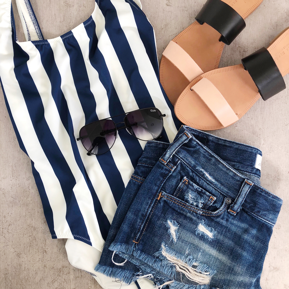 kailee wright weekly update swimsuit sandals