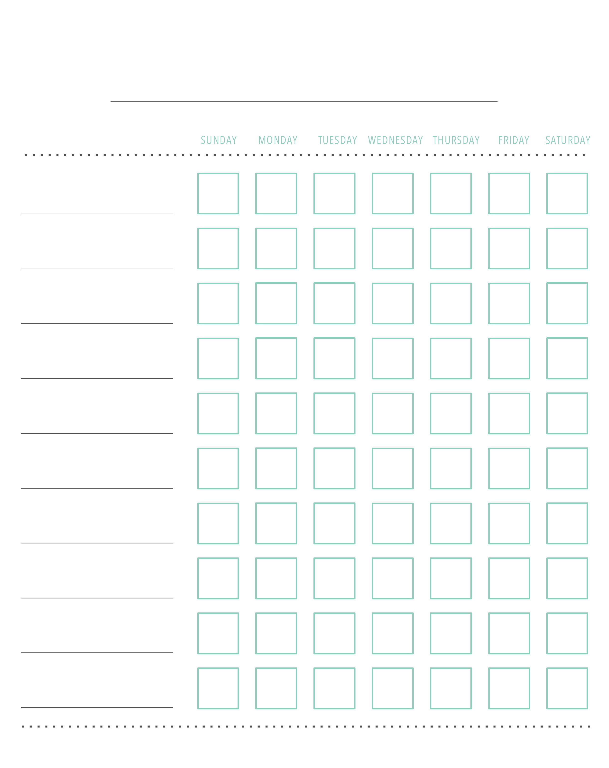 Kailee Wright - Kids Chore Chart