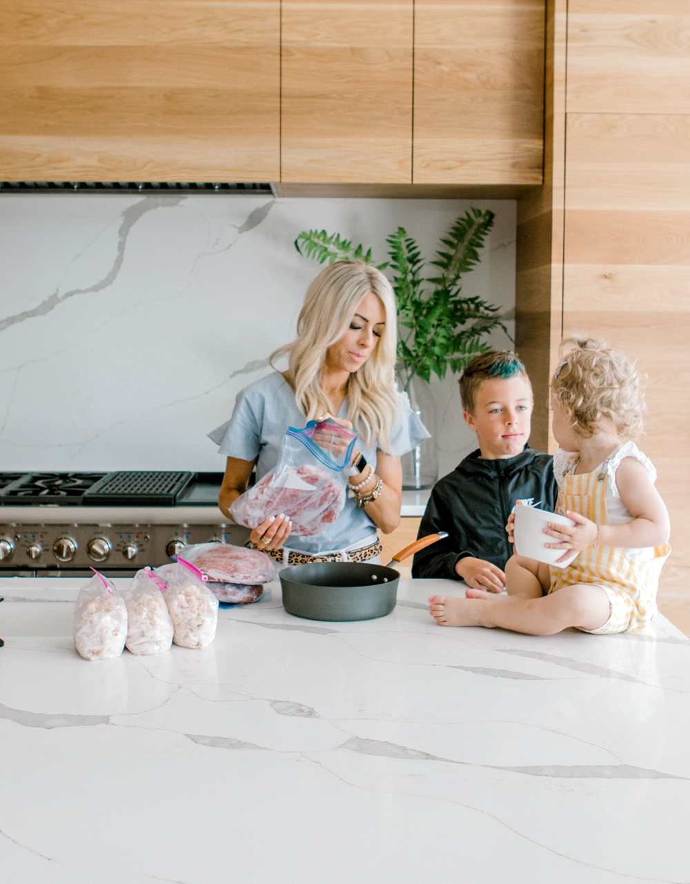 Kailee Wright Family dinner prep