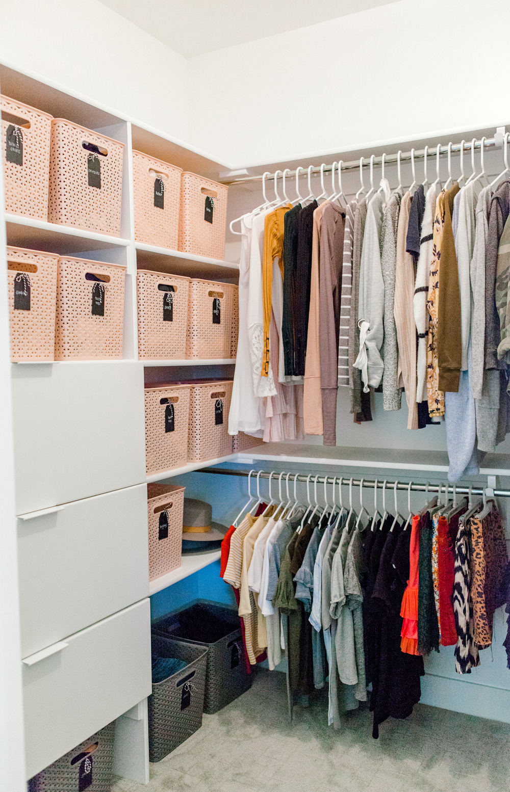 Kailee Wright kids closet organization