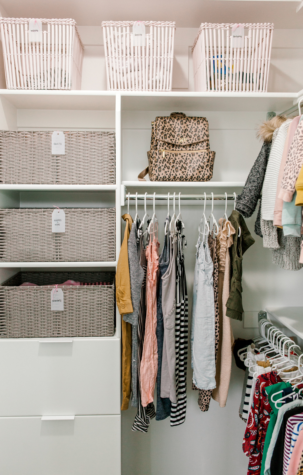 Kailee Wright kids closet organization
