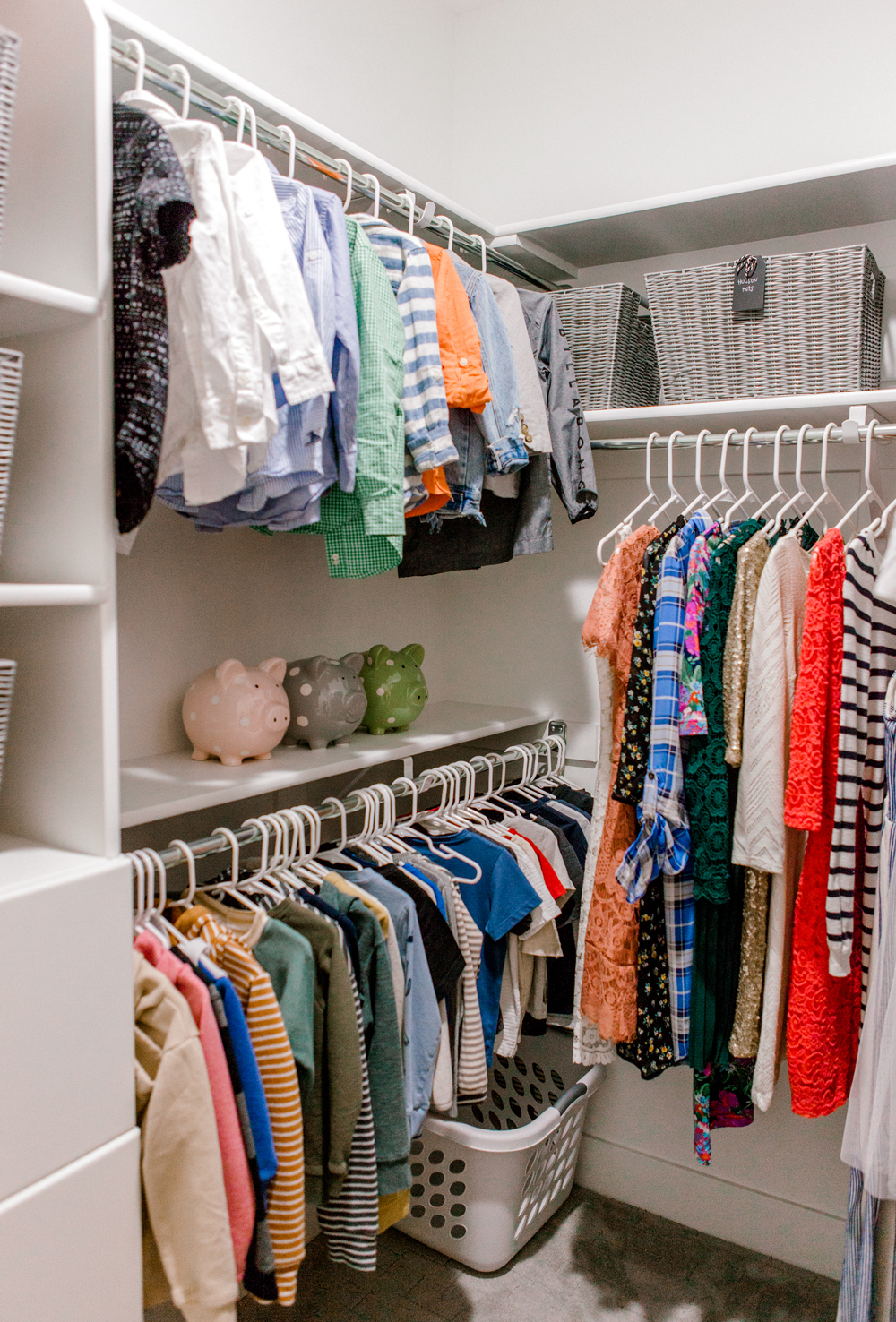 Kailee Wright kids closet organization