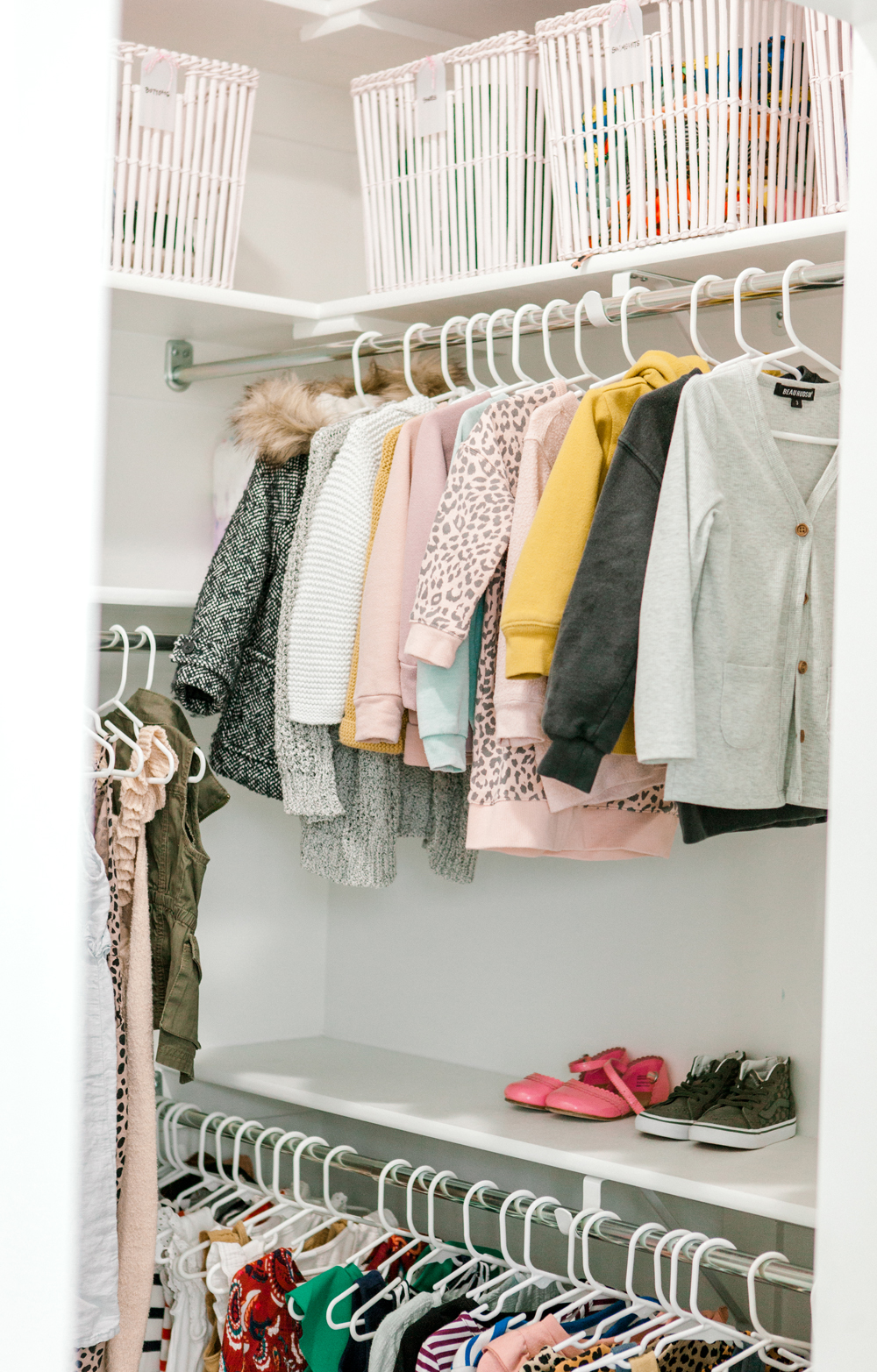Kailee Wright kids closet organization