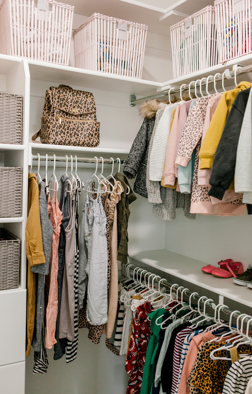 Kailee Wright kids closet organization