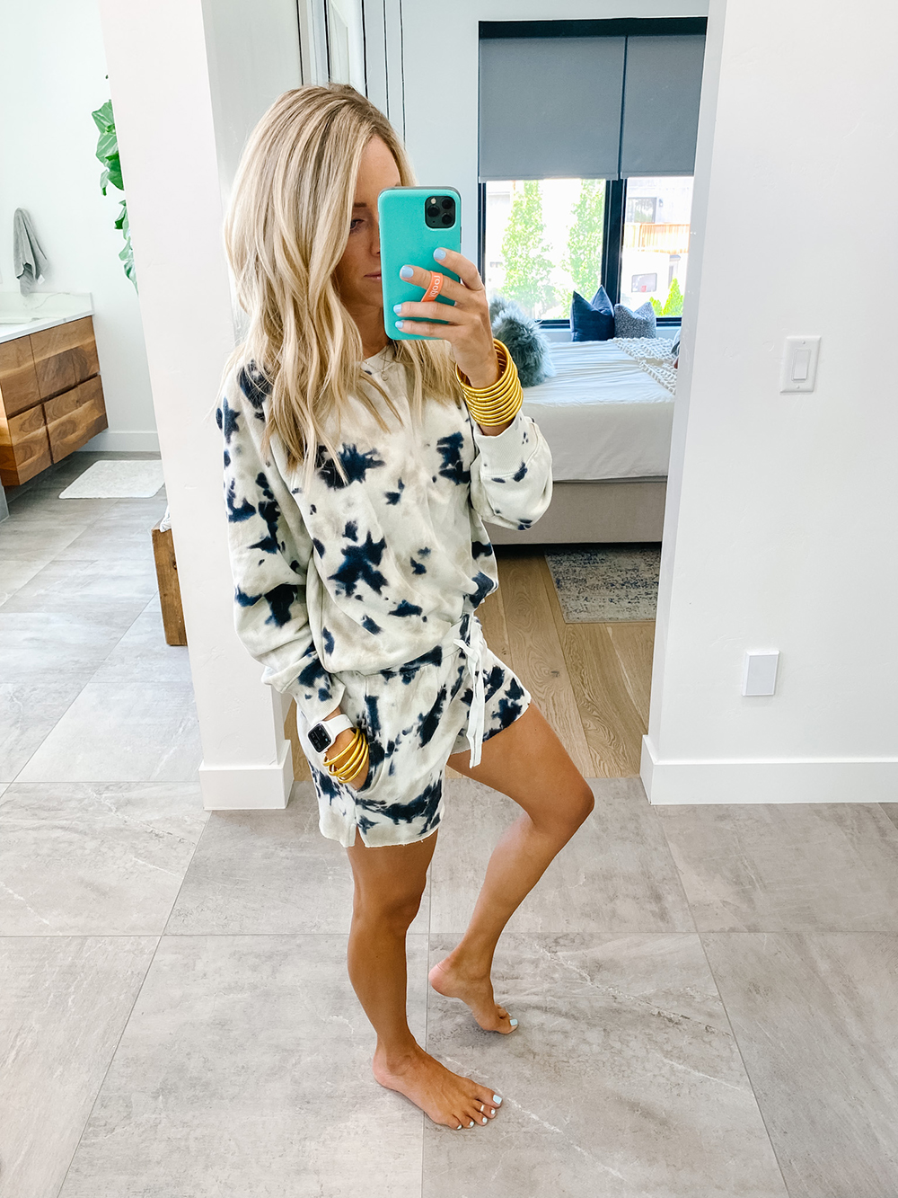 kailee wright amazon tie dye sweat set