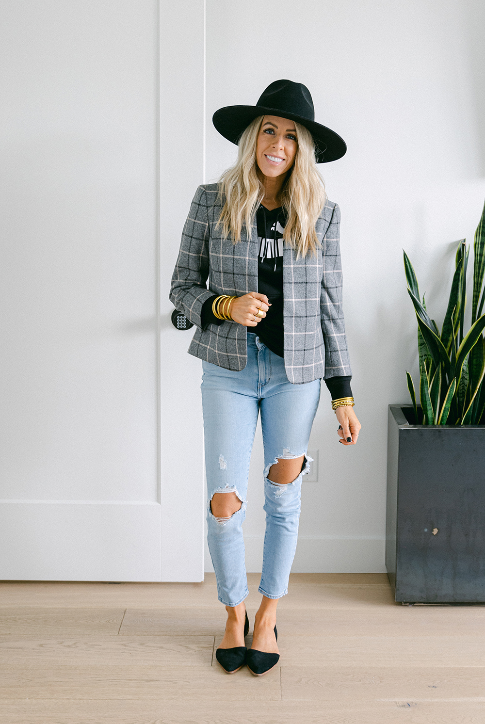 Kailee Wright JCP sweatshirt styled 3 ways