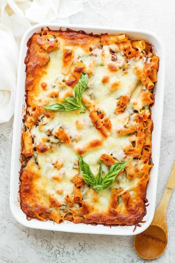 Red and White Mostaccioli